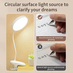 lampe rechargeable led pinces pliantes support étude moderne blanc 60lm 10w ab