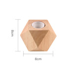 base lampe bois naturel blanc moderne minimaliste fixée E27 câble électrique interrupteur