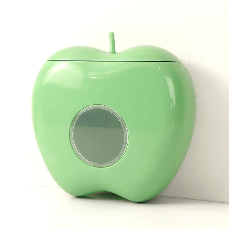 distributeur papier toilette moderne adhésif transparent vert clair orange blanc