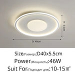 plafonnier led moderne blanc rectangulaire ovale nuage sans télécommande