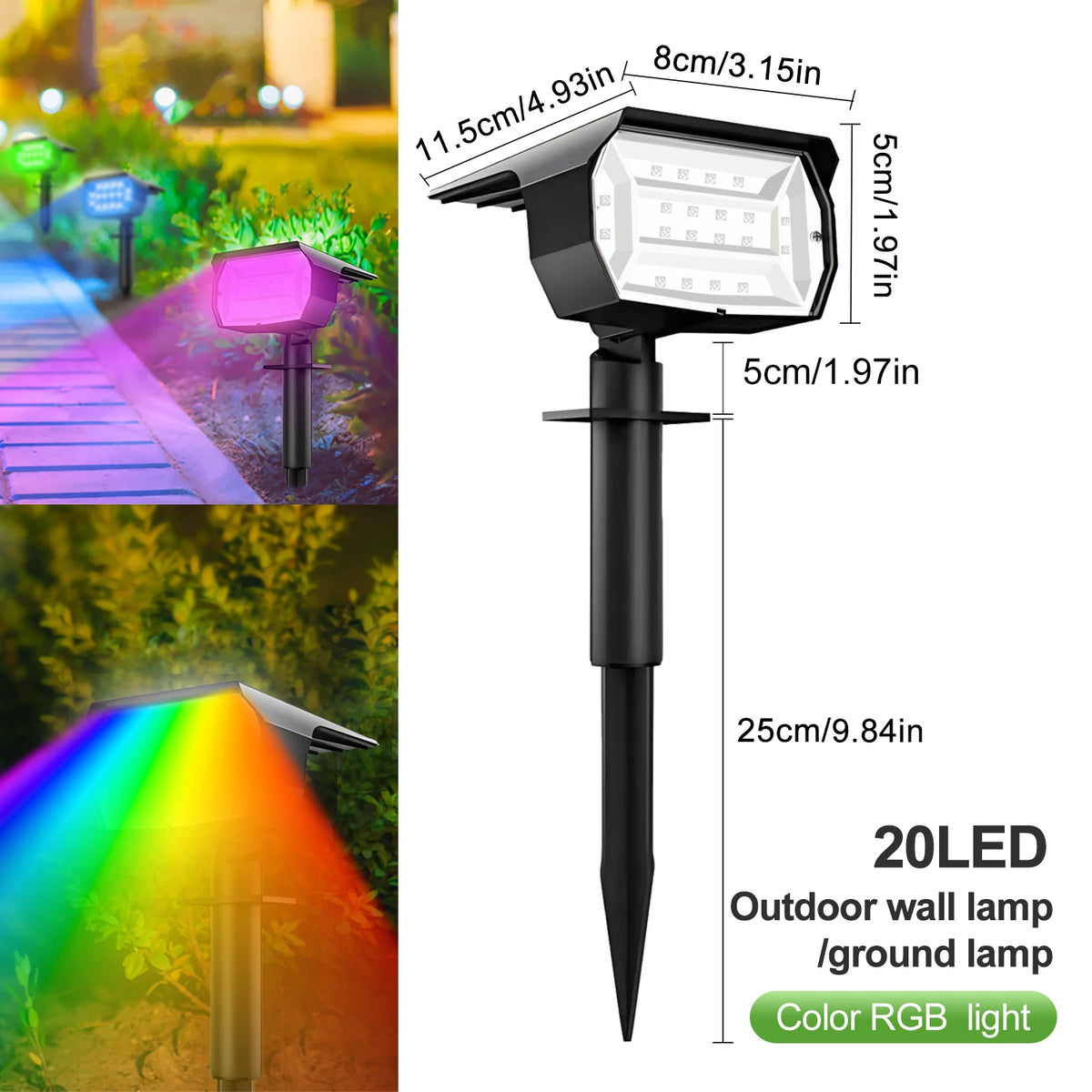 projecteurs solaires led extérieurs étanches ip65 autonomes contemporains jardin voie verteurgence minimaliste noir