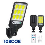lampe solaire moderne noire ip65 led murale commande distance