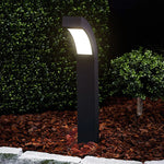 lampe led impermeable moderne noire contemporaine ip65 fixee plaque carrée extérieure jardin villa