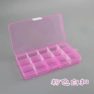 boîte compartiments transparente velours pratique moderne poignées couleurs organisation bijoux pièces vis