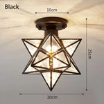 lampe moderne cristal noir doré transparent rayures horizontales