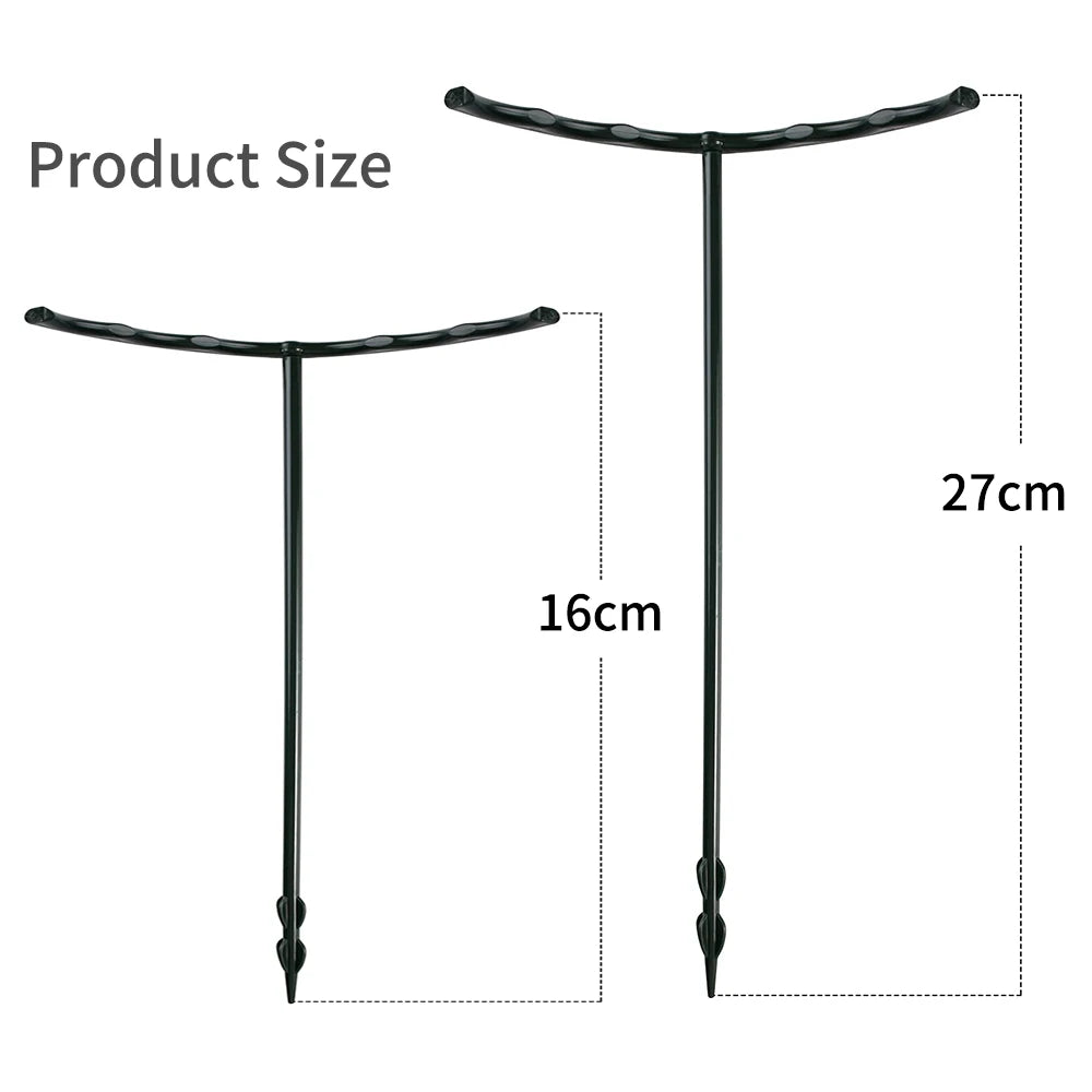 Support plante noir plastique moderne 16cm 27cm eyeletsintérieur fleur fixe