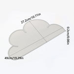 tapis silicone nuage bleu rose gris sous plat animal nourriture décoration mignonne enfantine