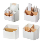 boîte rangement moderne blanc télécommandes cosmétiques divers articles multifonctionnelle polyester réutilisable