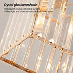 lampe cristal transparent moderne élégante surface éclairage quotidien mètres carrés