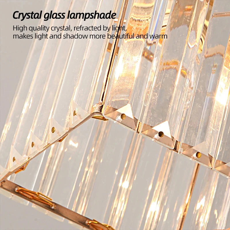 lampe cristal transparent moderne élégante surface éclairage quotidien mètres carrés