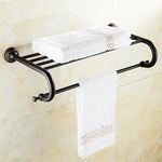 accessoires salle bain bronze noir classique porte serviettes savon papier hygiénique toilettage métal finition