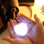 lampe led rechargeable sac main coeur blanche argentée capteur automatique