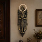 statue murale historique figurine antique bronze doré décoration intérieure baroque gothique complexe sculptural