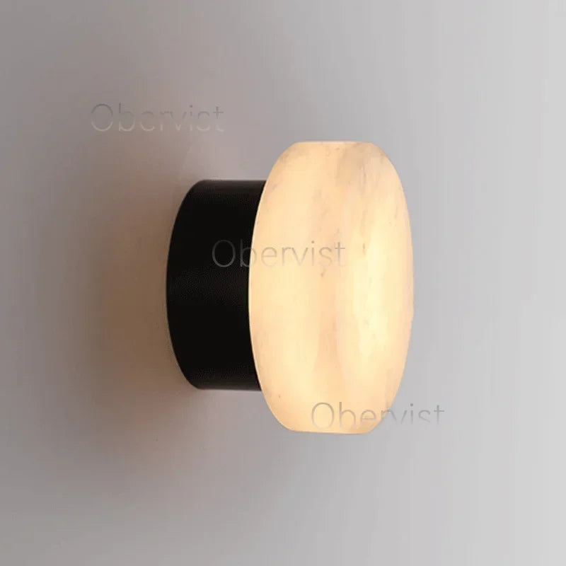 lampe murale cuivre led blanc marbré moderne autonome flux lumineux certifications sécurité