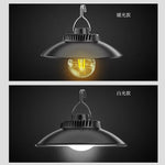 lampe suspendue industrielle noir mat led rechargeable crochets adhésifs lumière jaune
