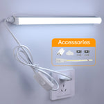 lampe led moderne blanc sans ombre interrupteur alu câble prise 290mm longueur