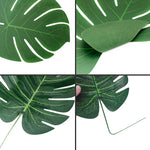 feuilles palmier artificielles vertes décorations tropicales naturelles mariage extérieur jardin fête maison