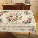nappe florale vintage rose hortensias tournesols mariage anniversaire décoration maison