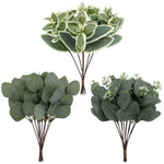 feuilles eucalyptus artificielles bouquet vert blanc decoration mariage exterieur naturel photo prop deco branchées