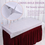 couvre lit massage blanc texture granuleuse moderne adhésif 70cm 53cm polyeste jetable salon lit