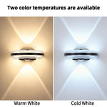 applique murale extérieure ip65 moderne hydrofuge led blanc noir transparent