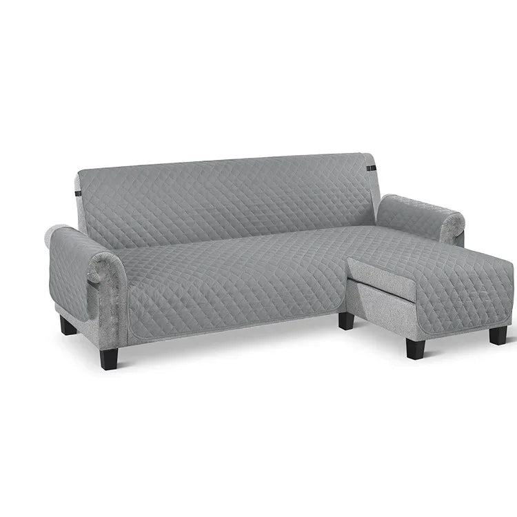 housse canapé polyestère gris diamond check élastiques moderne salon lavable machine