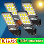 lampes solaires led détecteur mouvement ip65 moderne noires jaunes blanchesextérieur 120degres 15mètres