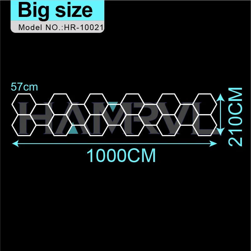 tube led blanc hexagonal moderne adhésif flux lumineux 2000 82000 121v 240v