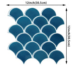 carreaux muraux adhésifs 3d résistants l'eau vert foncé gris rose poisson moderne décoratifrollable