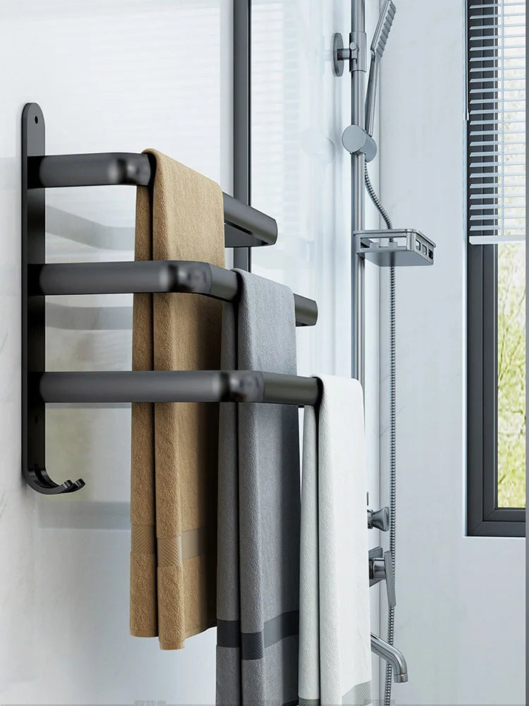 porte serviettes mural noir anti rust porte serviettes bain organisateur salle bain moderne