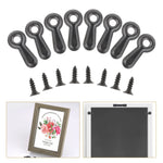 clips fixation métal noir modernes vis 100 pièces