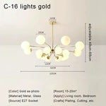 Suspension lumineuse moderne boules sphériques translucides structure chromée salon chambre coucher