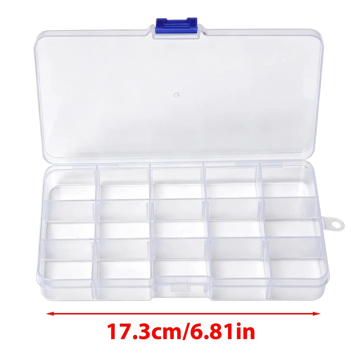 boîtes rangement transparentes plastique poignées modernes pratiques compartiments réglables bijoux oreilles