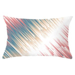 coussin rectangulaire géométrique multicolore décoration intérieure moderne polyester confortable 30x50cm fixations