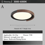 luminaire moderne bois grainé marron foncé éclairage ventilateur led invisible chambre coucher
