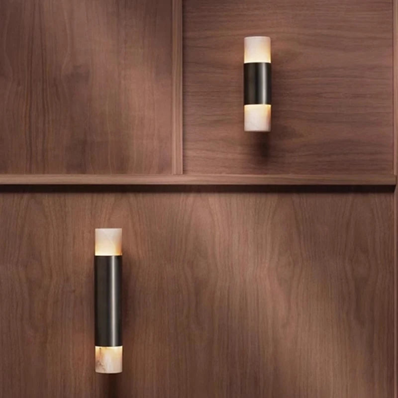 applique murale moderne or blanc marbre led 3000k 4000k 6000k fixée mur italien veine