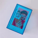 boîte rangement réutilisable métal aluminium moderne rectangle noir argent rose doré bleu respectueux environnement