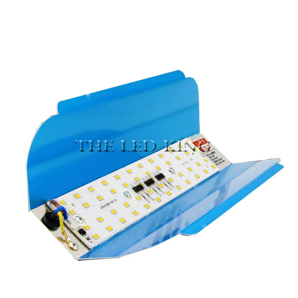 projecteur led bleu moderne ip66 100w 150w 50w cable interrupteur vis fixe aluminium