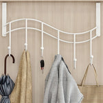 porte clés mural moderne crochets clips noir blanc coeurs lignes courbes sans perçage chambre