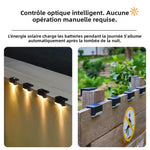 lumière solaire extérieure noire ip65 moderne pièces éclairage marche led minimaliste