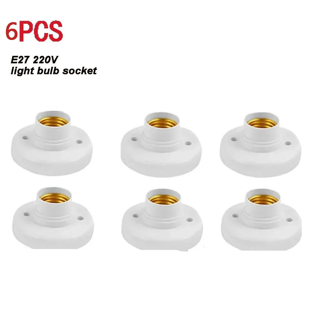 socquettes vis e27 ampoules blanc modernes base lampes doubles fixations plafonnier lumière or supports