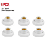 socquettes vis e27 ampoules blanc modernes base lampes doubles fixations plafonnier lumière or supports