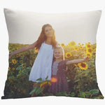 coussin carré moderne imprimé photos famille lavable coton polyester double sided print