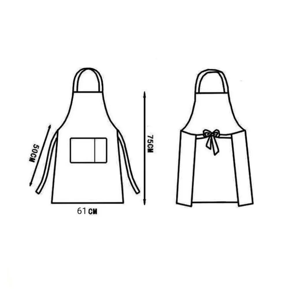 tablier cuisine illustration couteaux cuillères blanc noir marron cooking moderne simple