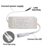 pilote led 600ma 3w 20w blanc moderne adhésif câbles certification rohs symboles sécurité
