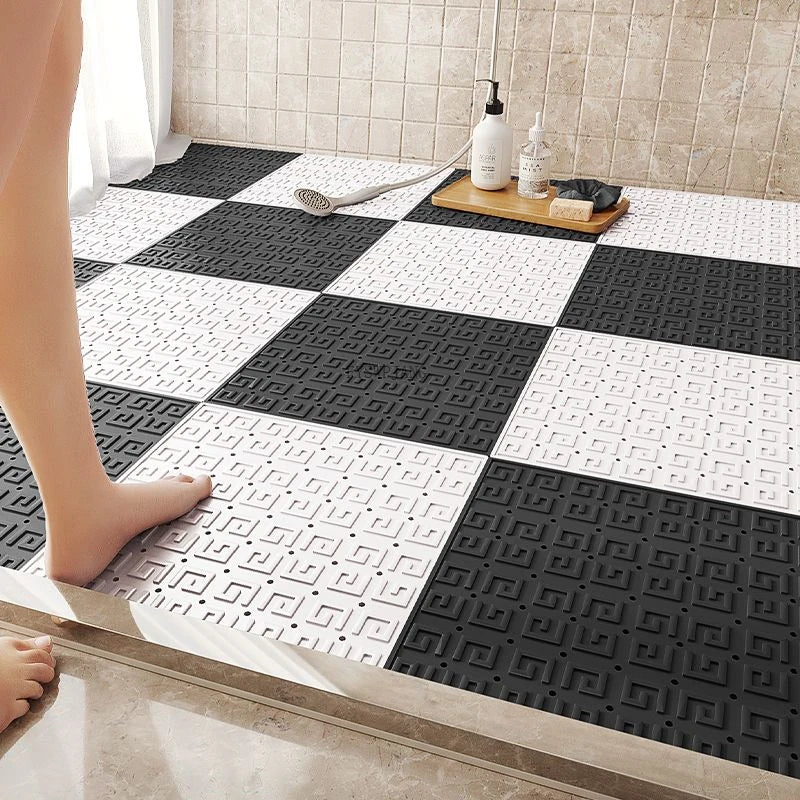 Installation facile de tapis TPE dans une douche