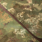 nappes décoratives motifs floraux asiatiques opaques vert rouge bleu marron vert olive