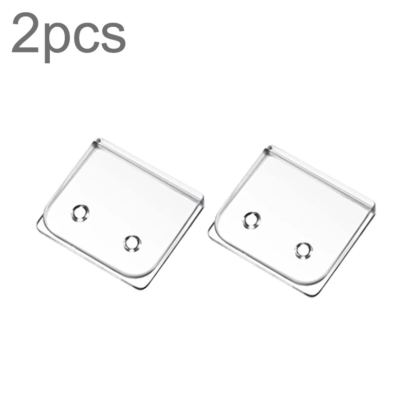 clips fixation rideaux douche salle bains anti éclaboussures adhésifs transparents modernes 5x45cm 24pcs