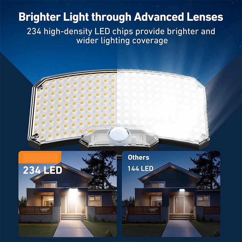 lampes solaires led exterieures detecteur mouvement ip65 moderne noires jaunes