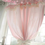 rideaux romantiques rose ruffles transparence girly princess chambre féminine decorationintérieur